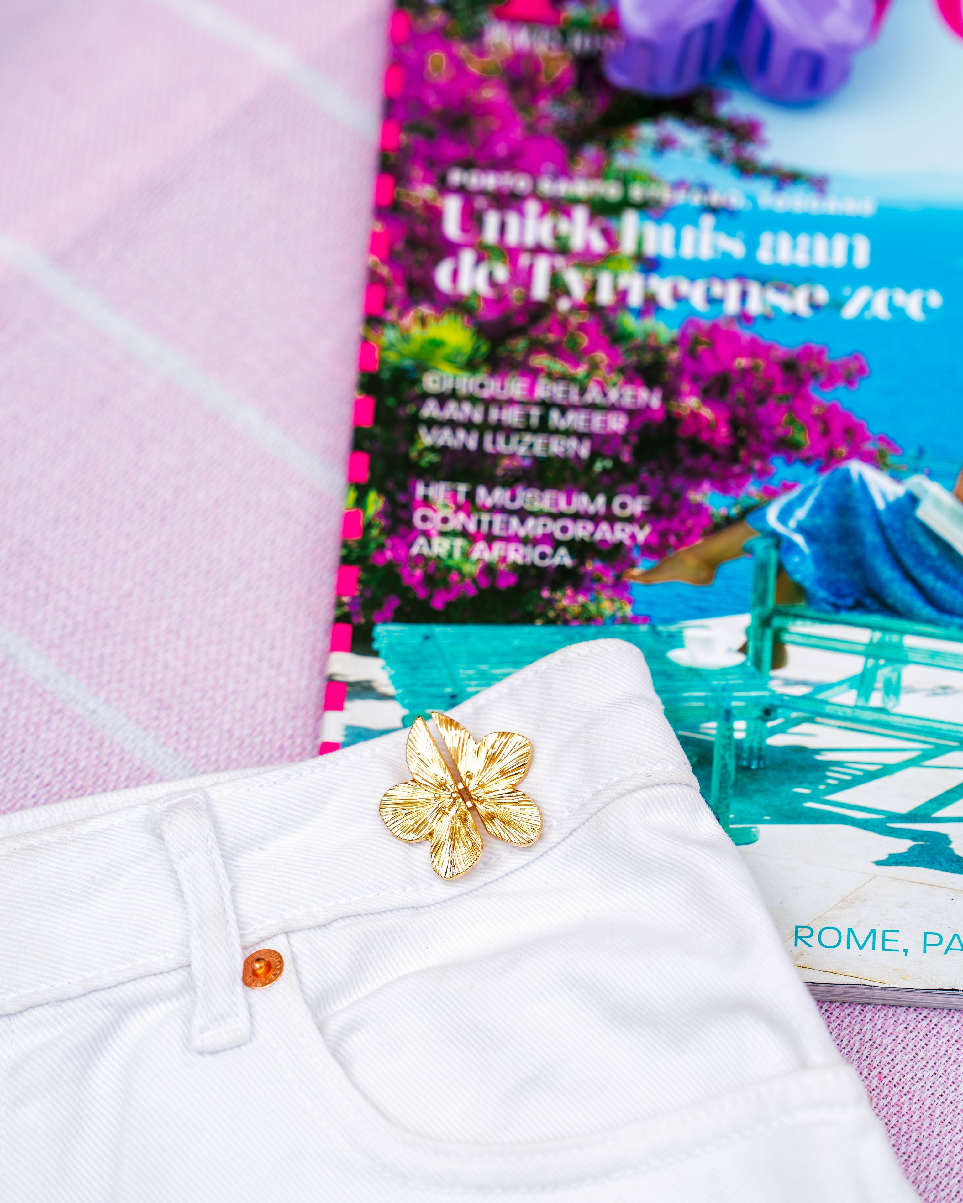 Lara Flor Pin para Jeans